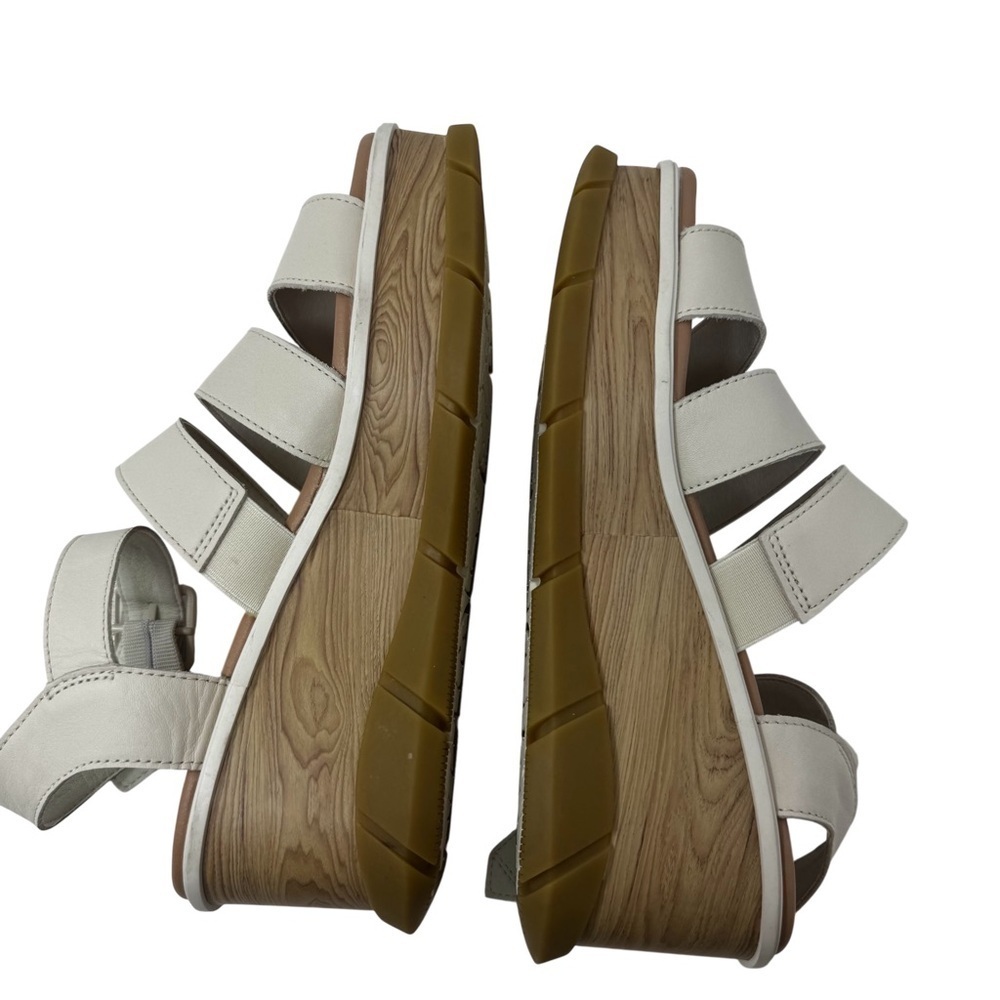 Sorel Ankle Strap Platform Wedge Sandal Cream Joanie III. Size 9 1/2 - Picture 5 of 8